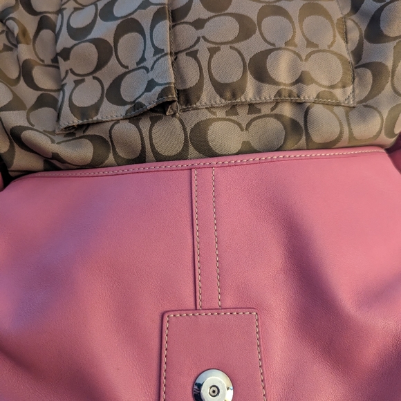 Coach Bags Coach Bag Leather Pink Euc Reduced Shipping Poshmark